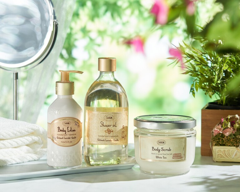 SABON 磨砂膏 SABON 磨砂膏 白茶 SABON 磨砂膏 PLV SABON 磨砂膏 以色列綠玫瑰 