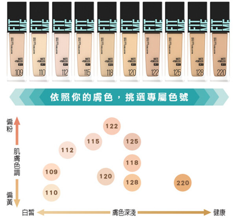 Za粉底液 色號選擇 